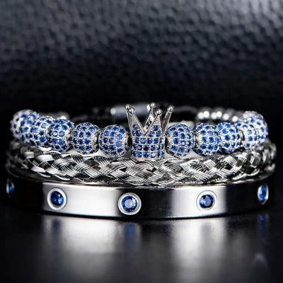 Blue Crystal Bracelets - Beaded - Crystal - Bangle - Bracelet - Blue