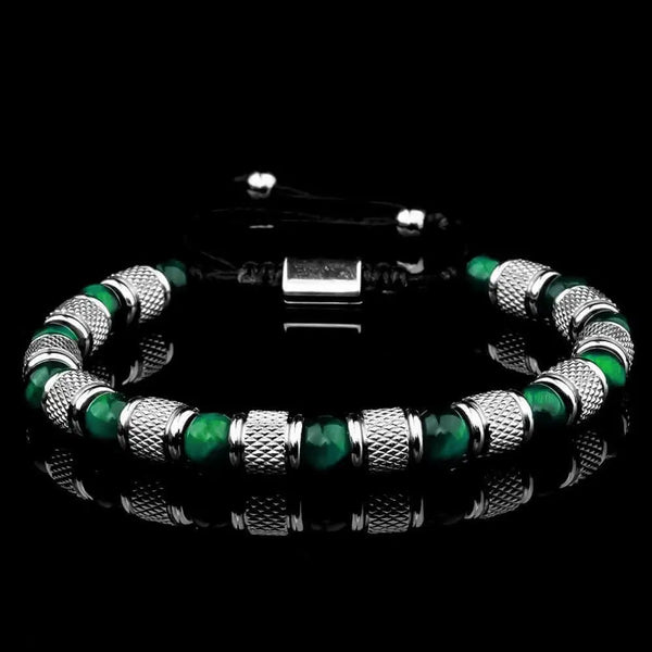 Luxury Tiger Eye Beaded Bracelet - Green