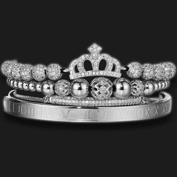 Queen Premium Bracelet Set - Silver