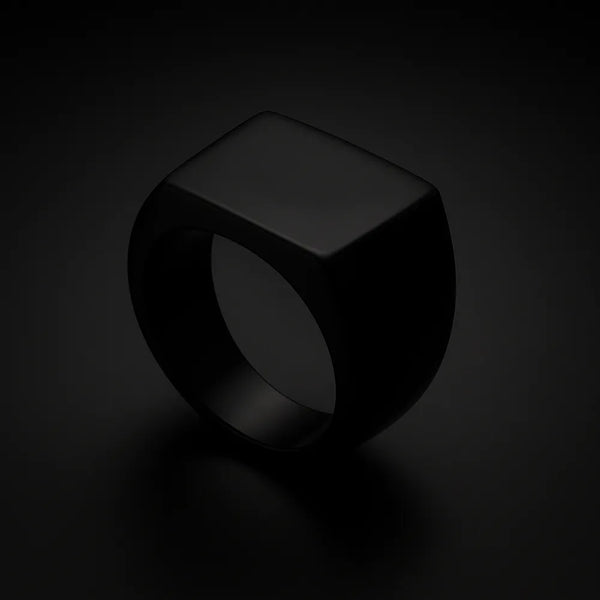 Signet Ring - Black