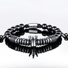 Black Luxury Beaded Bracelet - Black - Luxury - Bracelet - Beaded - Stainless