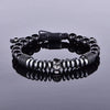 Black Luxury Beaded Bracelet - Bracelet - Beaded - Black - Luxury - Modern