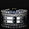 Blue Crystal Bracelets - Beaded - Bangle - Blue - Bracelet - Crystal