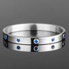 Blue Crystal Bracelets - Bracelet - Bangle - Crystal - Blue - Beaded