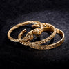 Brave Deluxe Bracelets - Bangle - Silver - Gold - Roman - Black