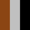 Brown - Silver - Black color swatch