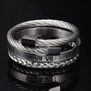 Cable Deluxe Bracelets - Gold - Roman - Bracelet - Bangle - Silver
