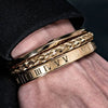 Classic Deluxe Bracelets - Black - Silver - Bangle - Bracelet - Roman