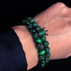 Colored Deluxe Bracelets - Bracelet - Tiger - Blue - Beaded - Eye