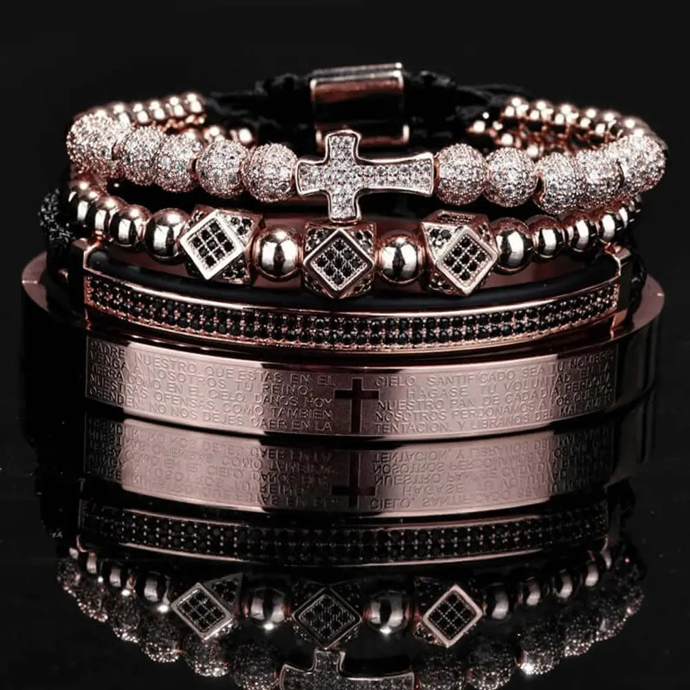 Cross Deluxe Bracelet Set - 4PC Executive Men's Collection