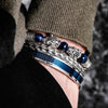 Deluxe Double Leopard Head Bracelets - Head - Blue - Bracelet - Double - Leopard
