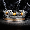 Deluxe Double Leopard Head Bracelets - Head - Double - Bangle - Beaded - Bracelet