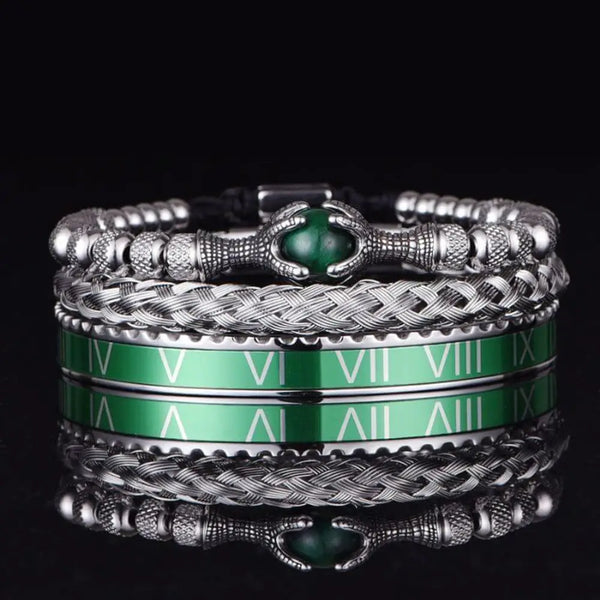 Eagle Roman Bracelet Set - Verde