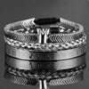 Hematite Crown Deluxe Bracelets - Crown - Bracelet - Silver - Bangle - Gold