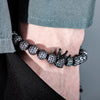 Imperial Crown Beaded Bracelet - Gold - Bracelet - Silver - Beaded - Black