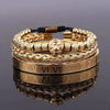 King Lion Bracelets - Roman - Beaded - Silver - Gold - Black