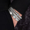 Leopard Deluxe Stripes Bracelets - Stripes - Silver - Bracelet - Gold - Bangle