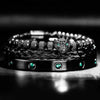 Leopard Green Crystal Bracelets - Beaded - Bracelet - Silver - Blue - Black