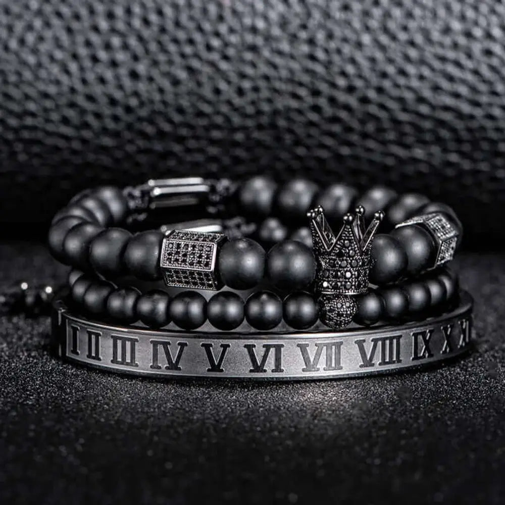 Luxury CZ Crystal Bracelets - Beaded - Bangle - Bracelet - Luxury - Black