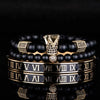 Luxury CZ Crystal Bracelets - Roman - Crystal - Bangle - Black - Luxury