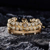 Luxury Double Crown Bracelets - Bracelet - Beaded - Silver - Gold - Black