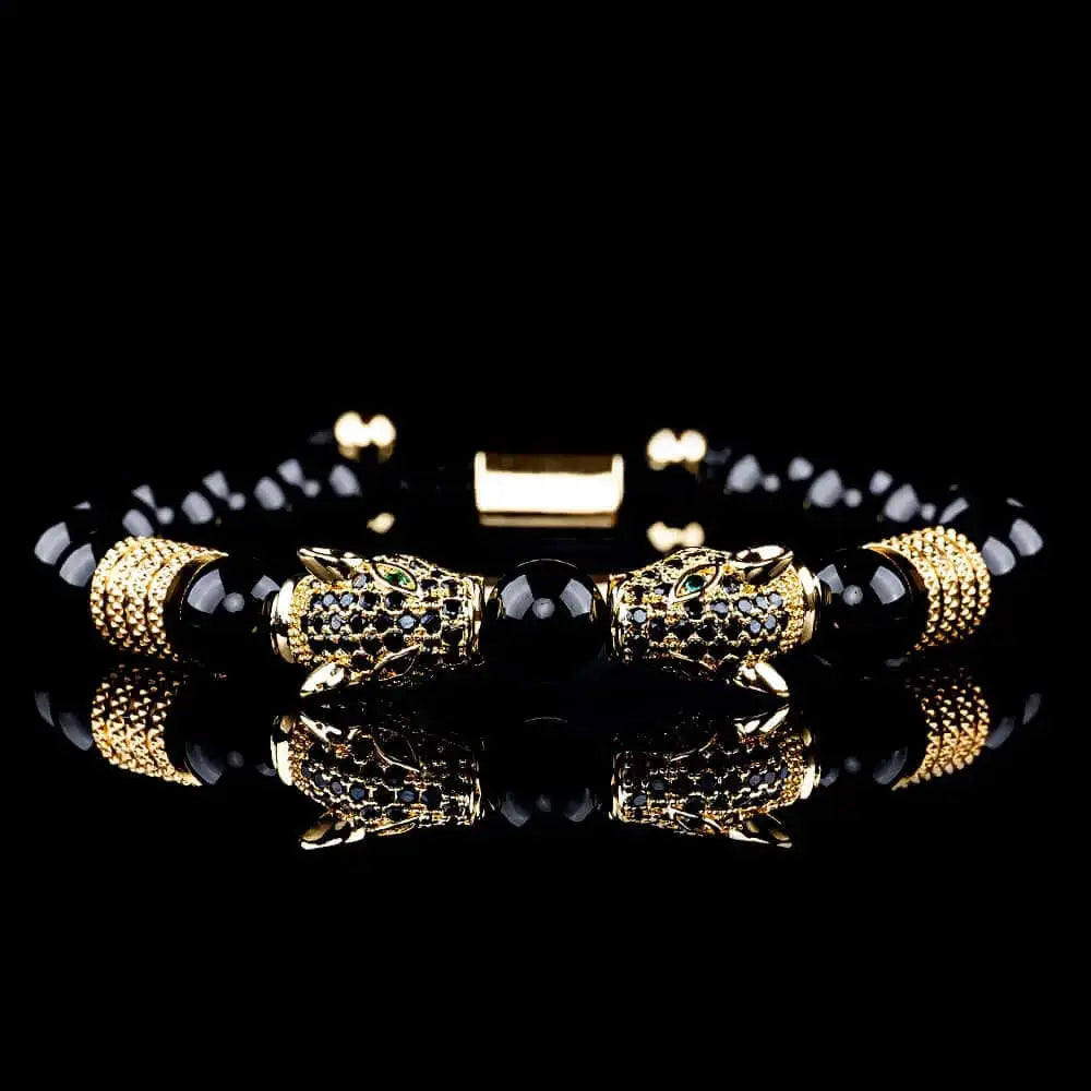 Luxury Double Leopard Beaded Bracelet