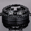Luxury Double Leopard Bracelets - Roman - Beaded - Double - Bangle - Gold