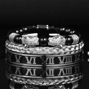 Luxury Double Leopard Bracelets - Leopard - Gold - Double - Roman - Beaded