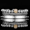 Luxury Roman Skull Bracelets - Bracelet - Gold - Roman - Black - Bangle