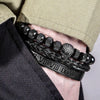 Luxury Roman Skull Bracelets - Roman - Black - Silver - Bracelet - Beaded