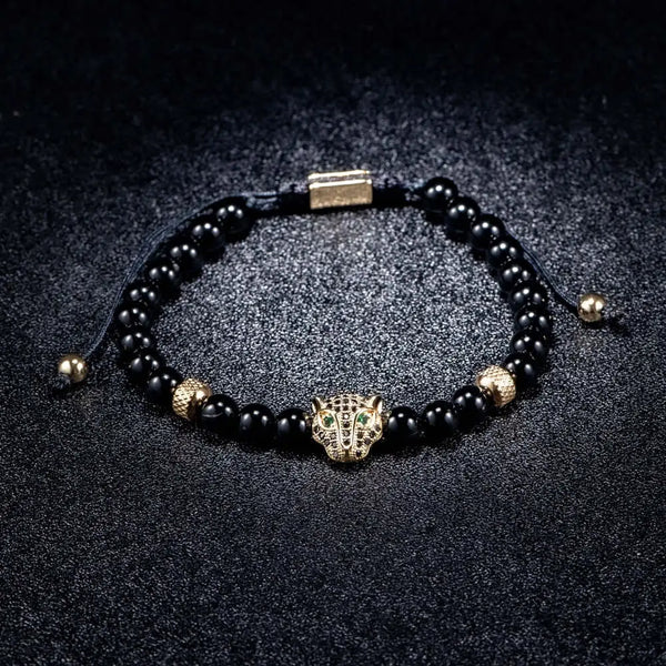 Luxury Stone Beaded Bracelet - Leopard