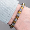 Luxury Tiger Eye Beaded Bracelet (6 pcs) - Eye - Tiger - Beaded - Luxury - Black