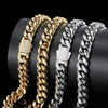 Necklace & Bracelet (2 pcs) - Gold - Necklace - Silver - Steel - Stainless