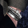 Prince Deluxe Bracelets - Gold - Roman - Silver - Beaded - Black