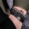 Prince Deluxe Bracelets - Gold - Black - Bracelet - Bangle - Silver