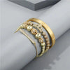 Queen Premium Bracelets - Beaded - Bangle - Gold - Bracelet - Black