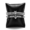 Rebel King Bracelets - Silver - Black - Bracelet - Beaded - Gold