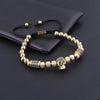 Rebel King Bracelets - Silver - Gold - Bracelet - Black - Beaded