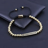 Rebel King Bracelets - Beaded - Bracelet - Silver - Black - Gold
