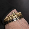 Roman King Bracelets - Black - Roman - Bracelet - Gold - Bangle