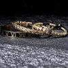 Roman King Bracelets - Beaded - Gold - Black - Roman - Bangle