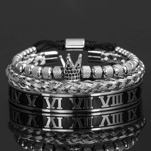 Roman King Bracelets - Bracelet - Silver - Gold - Bangle - Black