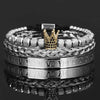 Roman King Bracelets - Bangle - Gold - Beaded - Black - Roman