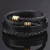Royal Cable Bracelets - Bracelet - Bangle - Royal - Roman - Black
