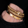 Royal Crown Crystal Bracelets - Black - Crown - Crystal - Bangle - Beaded