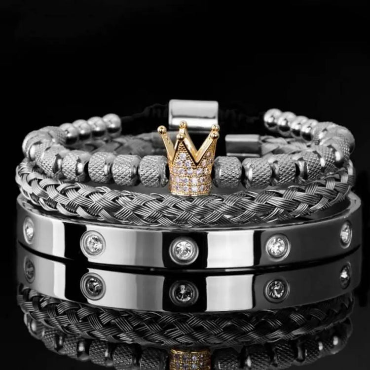 Royal Crystal Bracelets - Royal - Beaded - Bangle - Crystal - Bracelet