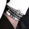 Royal Deluxe Bracelets - Black - Bangle - Bracelet - Roman - Silver