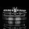 Royal Deluxe Bracelets - Black - Roman - Bracelet - Gold - Beaded