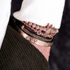 Royal Deluxe Bracelets - Beaded - Roman - Gold - Bangle - Black