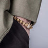Royal King Beaded Bracelet - Gold - Beaded - Blue - Royal - Handmade